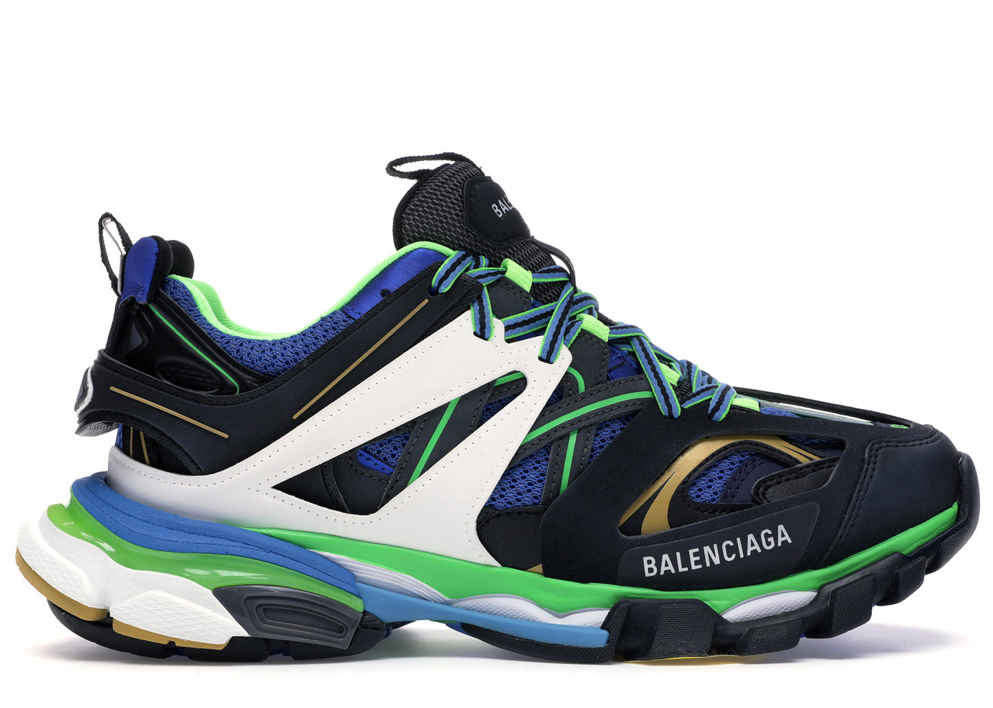 BALENCIAGA TRACK GREEN WHITE BLUE