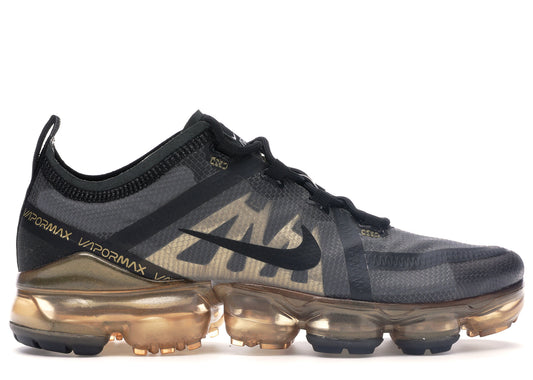 NIKE AIR VAPORMAX 2019 BLACK METALLIC GOLD