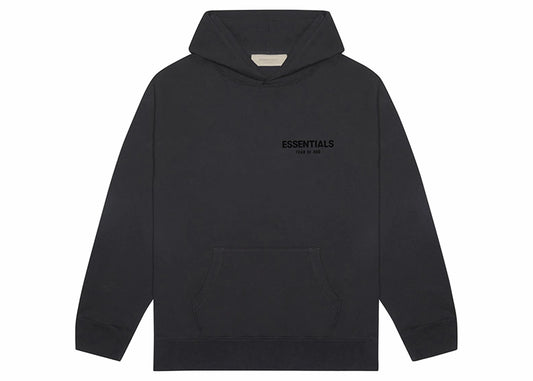 FEAR OF GOD ESSENTIALS PULLOVER HOODIE (FW22) STRETCH LIMO/BLACK