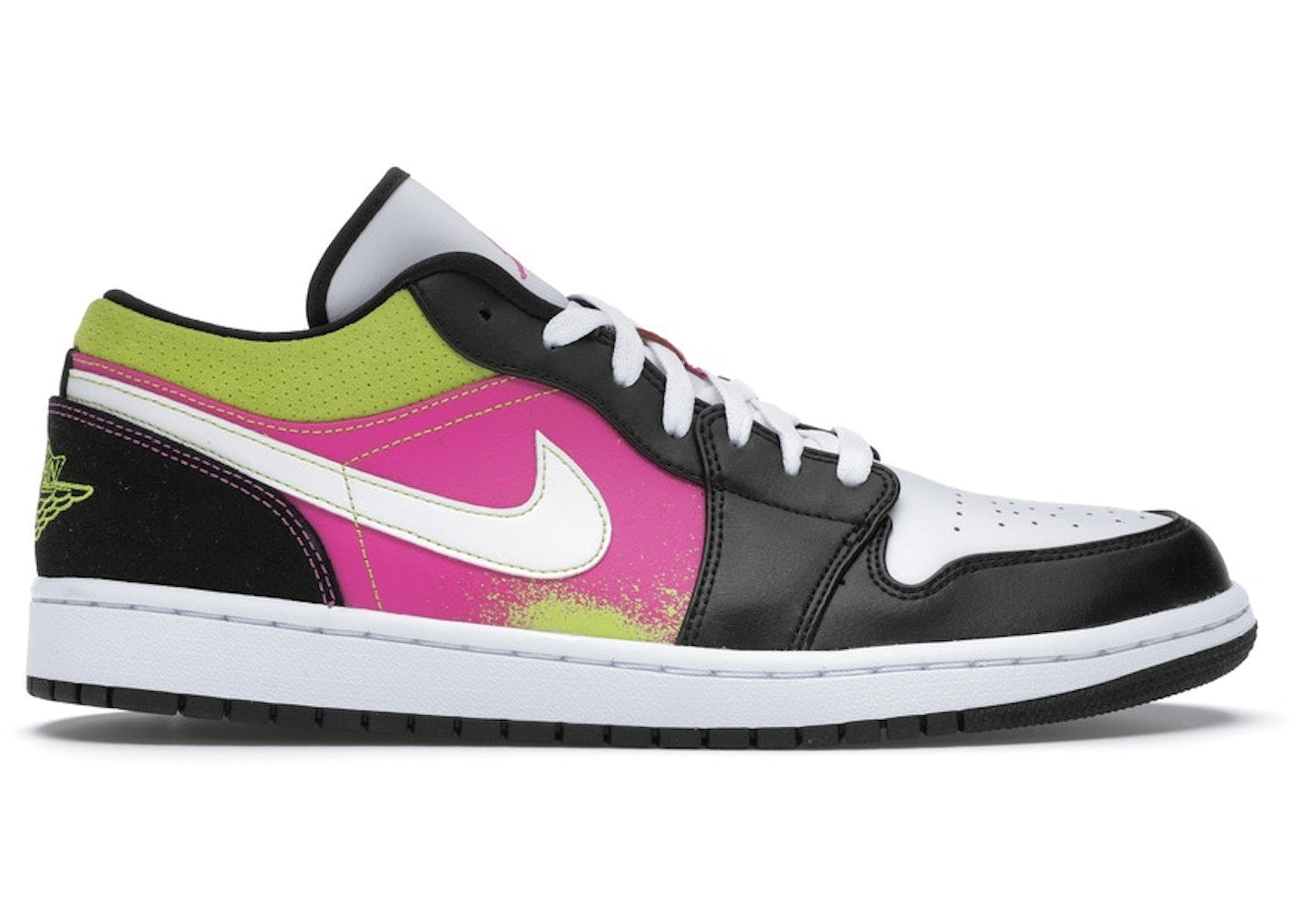 JORDAN 1 LOW BLACK ACTIVE FUCHSIA CYBER