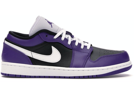 JORDAN 1 LOW COURT PURPLE BLACK