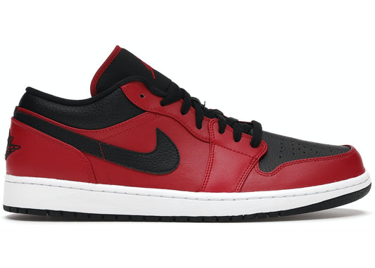 JORDAN 1 LOW REVERSE BRED PEBBLED SWOOSH