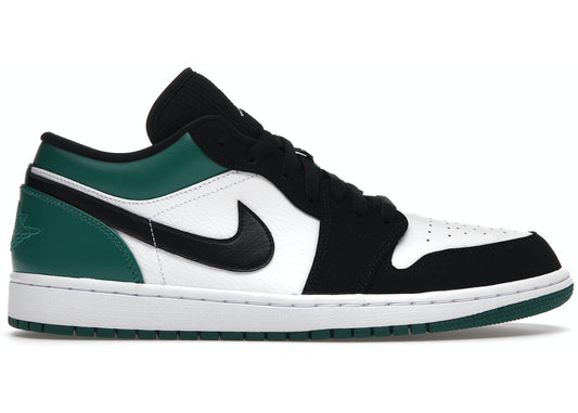 JORDAN 1 LOW WHITE BLACK MYSTIC GREEN