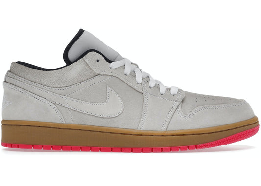 JORDAN 1 LOW WHITE GUM HYPER PINK