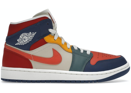 JORDAN 1 MID SE MULTI COLOR (2022) (WOMEN'S)