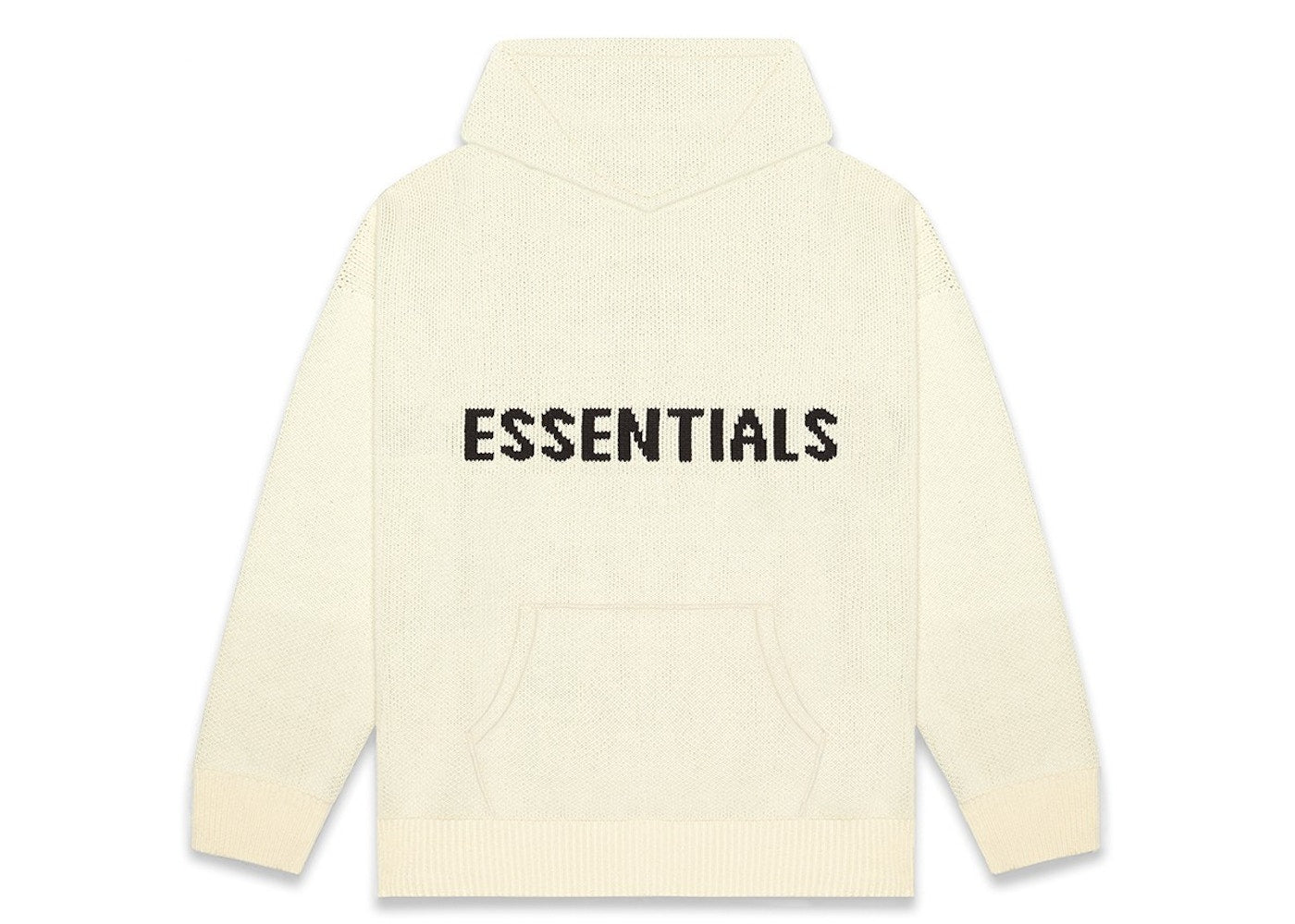 FEAR OF GOD ESSENTIALS KNIT HOODIE (FW20) CREAM