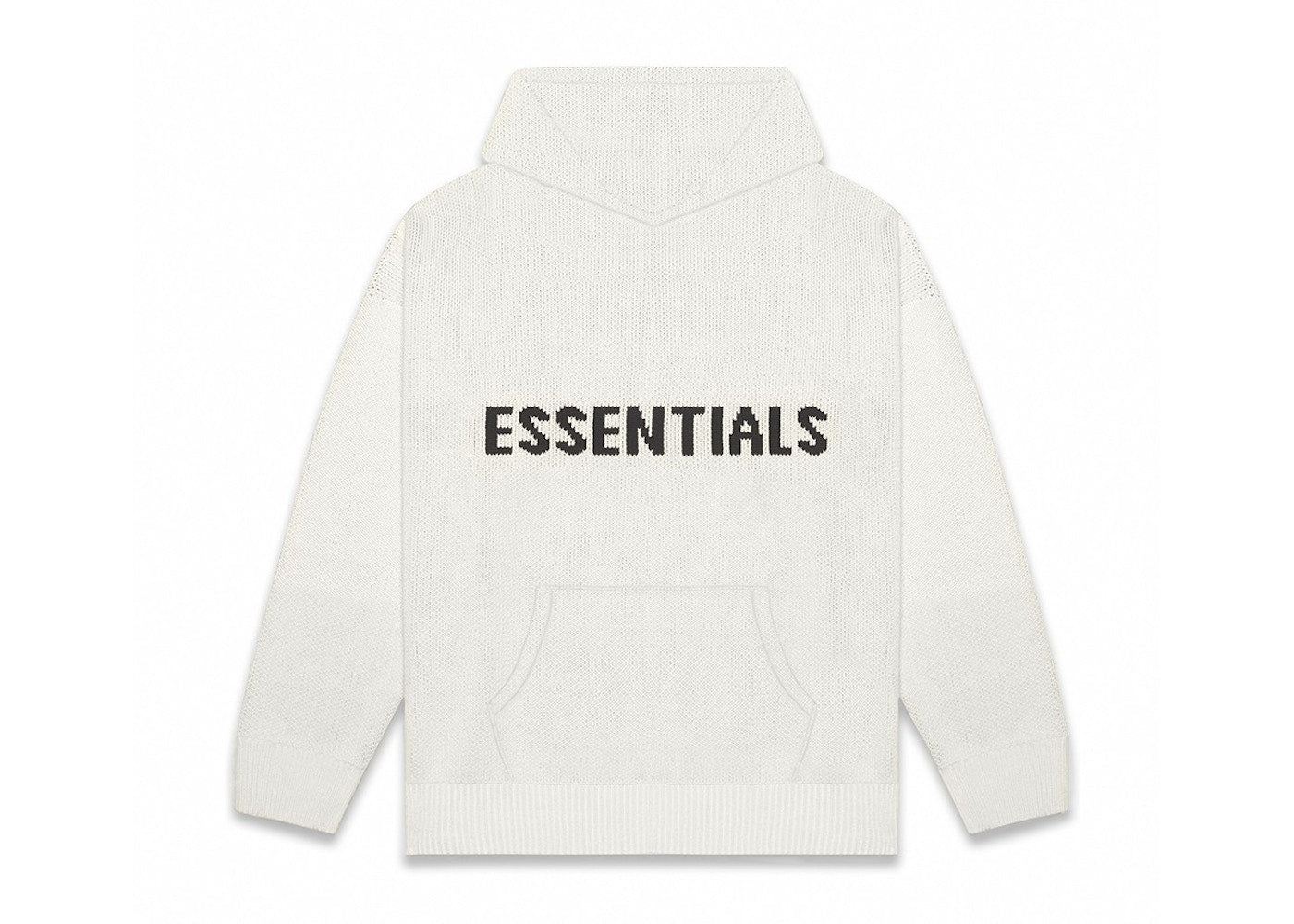 FEAR OF GOD ESSENTIALS KNIT HOODIE (FW20) OATMEAL/OATMEAL HEATHER/LIGHT HEATHER OATMEAL