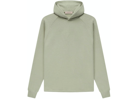 FEAR OF GOD ESSENTIALS KNIT HOODIE SEAFOAM