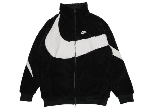 NIKE BIG SWOOSH REVERSIBLE BOA JACKET (ASIA SIZING) BLACK WHITE